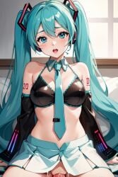 ai_generated blue_hair bra hatsune_miku sex skirt vocaloid