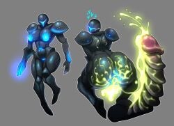 1boy 1boy1girl 1girls after_sex alien alien_girl alien_humanoid areolae armored_dark_samus ass big_ass big_breasts big_butt breasts character_off_screen cum_drip cum_in_ass cum_inside cum_on_ass cum_on_back cum_on_body cum_on_face cumshot dark_samus female female_focus female_only gape gaping gaping_anus heart large_penis looking_at_partner looking_back metroid pussy ridley ridley_(metroid) tagme voideyedpanda