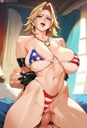 2d ai_generated american_flag_bikini big_breasts bikini blonde_hair dead_or_alive indoors indoors_sex sex tagme tina_armstrong vaginal_penetration vaginal_sex