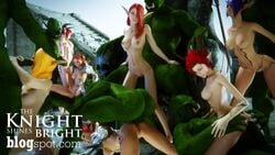 3d anal_penetration animated elf elves gangbang no_sound orcs the_knight_shines_bright vaginal_penetration video