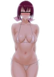 bikini blush censored_eyes character_request color copyright_request cum_in_mouth cum_on_breasts cum_on_face facial huge_breasts implied_sex mature_female milf netorare ntr opi_1111111111 pubic_hair pubic_hair_in_mouth red_hair semen stray_pubic_hair thick thick_thighs thighs