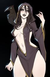 1girls cleavage female nocturnal skyrim the_elder_scrolls ykshelter