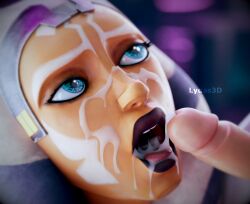 1boy 1girls 2024 3d 3d_(artwork) ahsoka_tano alien alien_girl alien_humanoid balls blender blue_eyes choker clone_wars completely_nude completely_nude_female cum cum_drip cum_dripping cum_dripping_from_penis cum_on_body cum_on_mouth cum_splatter cum_spurt cumming cumshot dark_areola dark_areolae dark_nipples detailed_background ejaculation erect_penis erection face_markings faceless_character faceless_male facial facial_markings female female_focus handjob hi_res highres human interspecies lekku lekku_(anatomy) light-skinned_male looking_pleasured lucasfilm lydaz male male/female nude nude_female on_knees orange_body orange_skin penis pleasure_face satisfied satisfied_look satisfied_smile sitting star_wars stroking stroking_cock stroking_penis the_clone_wars:_season_seven togruta unseen_male_face watermark