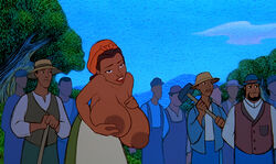 big_breasts breasts dark-skinned_female dark-skinned_male dark_skin disney disney's_american_legends edit female nipples polly screenshot screenshot_edit