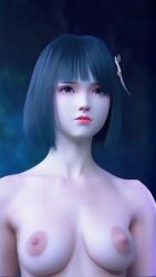 1girls ai_generated battle_through_the_heavens black_hair chinese donghua luan nude_female short_hair tagme white_skin