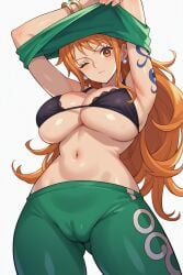 ai_generated female female_only nami_(one_piece) one_piece softcorewaifu