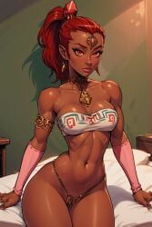 1girls ai_generated breasts busty_female busty_girl civitai dark-skinned_female female female_focus female_only gerudo huge_breasts mature_female mature_woman nabooru ocarina_of_time sex the_legend_of_zelda the_legend_of_zelda:_ocarina_of_time