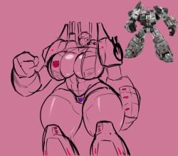 abs big_breasts boob_window breasts child_bearing_hips curvy curvy_figure enormous_breasts huge_breasts large_breasts massive_breasts metroplex muscular muscular_female reference_image robot robot_girl rule_63 small_panties solo stormkinght thick_thighs transformers transformers:fall_of_cybertron voluptuous voluptuous_female