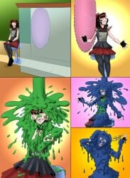 1girls 2018 5_panel_comic babymetal carwashing_contraption comic female female_only fetish gameshow goopy gunge gunge_fetish gunge_tank lowres machine messy moa_kikuchi no_text real_person safe sitting slime slime_(substance) slime_fetish slimed solo solo_focus stool tijuanabiblescholar wam wet_and_messy