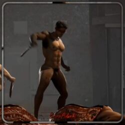 big_ass big_balls big_butt big_penis kenshi_takahashi mortal_kombat mortal_kombat_1_(2023) muscular muscular_male nude_male tagme video