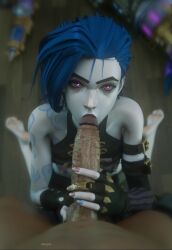 1boy 1girls 3d 3d_animation arcane arcane_jinx blender blender_(artwork) blender_(software) blender_cycles blowjob blowjob_pov breasts breasts_out feet fit fit_female foot_fetish holding_balls jinx_(league_of_legends) kenjjoo league_of_legends lerico213 looking_at_partner looking_at_viewer nipples pov pov_eye_contact riot_games self_upload shorter_than_10_seconds soles soles_female soles_fetish sound sound_effects straight sucking sucking_penis sucking_tip tagme testicle_grab testicles top_pulled_up veiny_penis vertical_video video wet wet_penis
