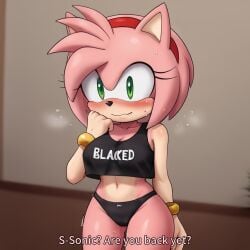 ai_generated amy_rose bbc bbc_slave black_male blacked blacked_clothing furry furry_ears furry_female mobian mobian_(species) mobian_hedgehog sonic_(series) sonic_the_hedgehog sonic_the_hedgehog_(series) text