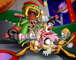 :>= amy_rose balls cicada cum cum_in_mouth cum_in_pussy gangbang oral paizuri penis pussy rape robot sonic_(series) vaginal_penetration zero zero_(sonic) zero_robot