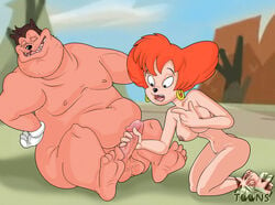 1boy 1girls anthro canon_couple disney fat_man feet female goof_troop male nipples obese obese_male overweight overweight_male peg_pete penis peter_pete_sr. testicles xl-toons.com