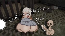 1boy 1girls age_difference ass ass_clapping big_ass big_breasts big_butt big_penis breasts clapping_ass dvloper female gacha_club gacha_life gilf grandmother granny_(character) granny_(game) horror_game huge_ass huge_breasts huge_butt indoors looking_back male male/female mr.jon nightmare_waifu older_female older_female_and_younger_male olegsergeevi5_(artist) penis size_difference smaller_male smile smiling younger_male