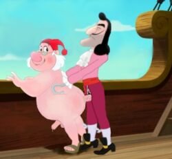 captain_hook disney gay jake_and_the_never_land_pirates peter_pan smee yaoi