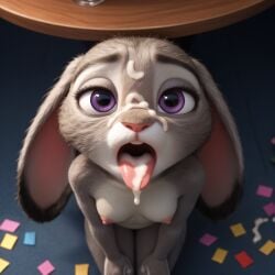 ai_assisted ai_generated anthro anthro_female breasts bunny bunny_ears bunny_girl bunnygirl confetti cum_on_face cum_on_tongue disney eating_cum female furry furry_breasts furry_ears furry_female furry_only grey_fur high_quality high_resolution highres judy_hopps kneeling kneeling_oral_position looking_at_viewer looking_at_you on_knees petite petite_female pov pov_eye_contact puffy_nipples purple_eyes rabbit rabbit_ears rabbit_girl rabbit_humanoid small_breasts small_female solo solo_anthro solo_female solo_focus tazillusion throat tongue tongue_out zootopia