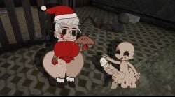 1boy 1girls age_difference ass big_ass big_breasts big_butt big_cock breasts cell christmas christmas_clothing christmas_outfit clothed clothed_female cock dvloper female gacha_club gacha_life gilf grandmother granny_(character) granny_(game) hips horror_game huge_breasts looking_down male male/female mature mature_female mr.jon nightmare_waifu no_pupils old_woman older_female olegsergeevi5_(artist) pie_(food) santa_hat smaller_male thick_thighs thighs wide_hips younger_male