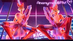 absurd_res animal_genitalia animal_penis animatronic anonymousfm anthro areola balls big_balls big_breasts big_penis bodily_fluids breasts canid canine crouching cum duo equine_genitalia equine_penis erection five_nights_at_freddy's fox foxy_(fnaf) genital_fluids genitals glowing glowing_eyes green_eyes gynomorph hi_res huge_balls huge_breasts huge_cock inside intersex looking_down low-angle_view machine male mammal nipples nude open_mouth penis pole robot scottgames spread_legs spreading stripper_pole tail tongue tongue_out