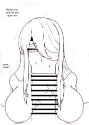 1boy 1girls aether_(genshin_impact) beidou_(genshin_impact) big_breasts big_cock big_penis black_and_white blowjob blowjob_face blowjob_focus blowjob_only blowjob_pov breasts censored censored_penis cock cock_in_mouth dialog dialogue drawing english english_dialogue english_language english_text eye_contact eye_contact_pov eye_patch eyepatch fellatio fellatio_face fellatio_pov female female/male female_on_human genshin_impact girthy girthy_penis hoyoverse huge_breasts huge_cock huge_cock large_breasts large_cock large_penis light-skinned_female light-skinned_male light_skin looking_at_another looking_at_partner looking_at_viewer male male/female male_on_female male_pov massive_cock massive_penis mihoyo no_color nwoidn oral oral_penetration oral_sex penis penis_in_mouth pov pov_male sex straight straight_sex sucking sucking_cock sucking_penis text thick thick_cock thick_penis unseen_male_face