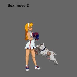 ahe_gao animated big_breasts blush canine cheerleader cum cum_in_mouth doggy_(efzu) escape_from_zombie_u female female_protagonist gif human masturbation mayorto nude nude_female squirting student thick_thighs urine video_games ximena_gonzalo zombie