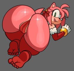 2023 amy_rose fiinel merry_christmas presenting_hindquarters sonic_(series)