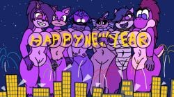 anthro asymmetrical_breast_frottage ava_nightcap big_breasts breast_squish breasts breasts_frottage canid canine eeveelution electronic_arts felid feline female fireworks generation_1_pokemon genitals group hi_res holidays koopa macro mammal mario_bros new_year nightcap_(pvz) nintendo nipples paint plants_vs._zombies plants_vs._zombies_heroes pokemon pokemon_(species) popcap_games pussy scalie squish vaporeon vulva yoshi