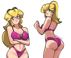 princess peach from mario (series) by selvish94