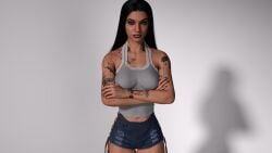 cyberpunk_2077 daz3d daz_studio genesis9 judy_alvarez long_hair sfw sfw_version snowchild3d