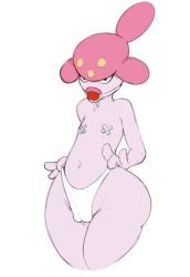 1girls anthro ball_gag black_and_white bodily_fluids cameltoe clothing colorized edit female flat_chest gag gagged hi_res humanoid medicham nintendo nipple_tape nude panties pasties pink_skin pokémon_(species) poke_ball pokemon pokemon_(species) self_upload shoutingisfun sketch tape text thick_thighs third-party_edit topless underwear video_games wide_hips x_pasties