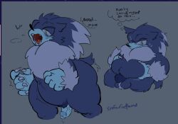 sonic the werehog from sonic (series) by sixforfivepound