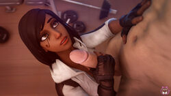 3d brown_eyes dark-skinned_female dark_hair dark_skin egyptian interracial miaw34 overwatch pale-skinned_male pale_skin penis pharah source_filmmaker