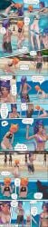 assisted_exposure beach bottomless cat_ears cat_tail comic covering covering_crotch embarrassed embarrassed_nude_female enf_bee female mouse_ears mouse_tail naked naked_female stripped