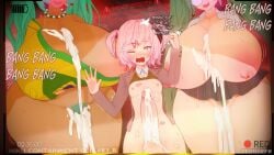 1boy 2girls 3d bigger_female blush brazilian_miku breasts captured confessions_of_a_rotten_girl_(vocaloid) crossover cum cum_in_pussy cum_inside cum_on_breasts dialogue doki_doki_literature_club female femboy femboy_with_female fujoshi_miku hatsune_miku huge_breasts hung_femboy hung_trap imminent_sex kiss_mark leaking_cum lipstick_mark male mature natsuki_(doki_doki_literature_club) pink_hair pussy rule_63 smaller_male text trap trapped vocaloid zephyrf8