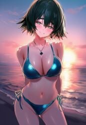 1girls 2025 ai_generated arms_behind_back beach big_breasts bikini bikini_bottom bikini_top black_hair blue_eyes blush blush blush_lines bra breasts cheating cheating_female cheating_girlfriend cloud clouds ear earrings evening excited excited_female eyebrows eyebrows_visible_through_hair eyes female female female_focus female_only hair hair_between_eyes hands_behind_back light-skinned light-skinned_female light_body light_skin looking_at_viewer looking_pleasured necklace netorare nose open_eyes open_mouth pleasured qos queen_of_spades queen_of_spades_earrings queen_of_spades_symbol raceplay sea shiina_mayuri short_hair sky smile smiling smiling_at_viewer snowbunny spade spade_earrings spade_necklace steins;gate teen teenage_girl teenager teeth teeth_clenched teeth_visible white-skinned_female white_body white_skin white_skinned_female