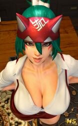 3d ass big_ass big_breasts breasts curvaceous female female_only hagiwara_studio kiriko_(overwatch) kiriko_kamori overwatch solo solo_female tagme thick_thighs