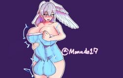 1futa breasts bulge bulge_through_clothing chubby futa_only futanari head_wings intersex large_ass large_balls large_breasts large_penis melia_antiqua monado17 nintendo nipple_bulge self_upload silver_hair xenoblade_(series) xenoblade_chronicles xenoblade_chronicles_(series)