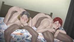 2d 2d_(artwork) 2d_animation 2girls 69 animated ass bed bedroom big_ass big_breasts big_penis blowjob blush blush breasts bully cheating cheating_wife cuckold curvy_female dark-skinned_male dark_skin deep_blowjob deepthroat dyed_hair fellatio female friends_mother gagging grabbing holding_penis holding_waist intense_blowjob interracial large_ass large_breasts light-skinned_female male mature_female milf mother motherly_cuckold netorare ntr ntrman older_female older_female_and_younger_male on_bed penis piercing prostitution red_hair short_hair sound sound_edit sound_effects sucking sucking_penis tagme tattoo thick_ass thick_thighs thug video voluptuous_female wide_hips younger_male