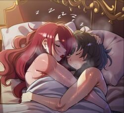 1futa ai_generated female futa_on_female futa_with_female futanari goddess_of_victory:_nikke imminent_sex intersex lovelyzen mary_(nikke) mitsuru_kirijo persona_3