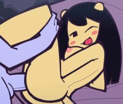 1boy 1boy1girl 1girls 2024 2d 2d_animation animated black_hair breasts breasts_out female long_hair looking_at_viewer loop lunny_sketch male one_eye_closed penetration purple_body pussy sex straight straight_sex vaginal_penetration yellow_body yopy yuh_(yopy)