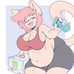 bbw big_breasts breasts capri cleavage female furry garuda_six huge_breasts overweight tagme thick_thighs wide_hips