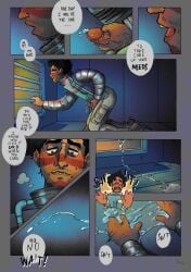 1boy accidental_cumshot comic date_everything english_text fabula hector_(date_everything) hector_valentino_airnesto_condicionado male masturbating masturbation peeping peeping_tom speech_bubble sweat sweating sweaty voyeur voyeurism watching watching_from_afar watching_masturbation yandere