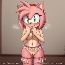 ai_generated amy_rose bbc bbc_slave black_male condom_belt furry furry_ears furry_female mobian mobian_(species) mobian_hedgehog sonic_(series) sonic_the_hedgehog_(series) text