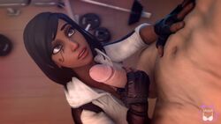 1girls 3d animated breasts brown_eyes dark-skinned_female dark_skin egyptian female handjob interracial miaw34 overwatch pale-skinned_male pale_skin penis pharah sound source_filmmaker video