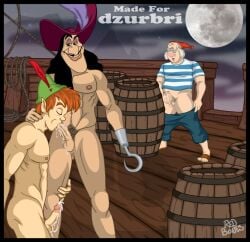 captain_hook disney gay peter_pan peter_pan_(character) smee yaoi