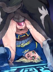 balls bestiality blonde_hair breasts breath_of_the_wild canine_penis cargocat digital_painting_(artwork) dubious_consent endured_face feral_on_female green_eyes human_in_animal_body hylian knot knotted knotting link link_(twilight_princess) painterly painting_(artwork) partially_clothed penis princess_zelda pubic_hair rape sapient_animal sentient_animal sentient_feral sex socks tears the_legend_of_zelda twilight_princess vaginal vaginal_juices vaginal_penetration wolf wolf_link zelda_(breath_of_the_wild) zoophilia