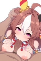 1girls ai_generated animal_ears anthropomorphization artist_request copano_rickey_(umamusume) eyes female hair legs skin tagme umamusume umamusume_pretty_derby young