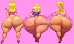 3girls aged_up ass ass_bigger_than_head ass_bigger_than_torso barefoot big_ass blonde_hair bottom_heavy bottomless bubble_butt courtney_babcock crossover dat_ass fat_ass female female_only gravity_falls hands_on_hips heels height_difference high_heels huge_ass hyper hyper_ass large_ass lola_loud long_sleeves massive_ass milf n-kosi n-kosi_(coloring) pacifica_northwest paranorman rear_view shirt short_sleeves the_loud_house thicc-falls thicc-verse thick_ass thick_thighs thunder_thighs walking wide_hips