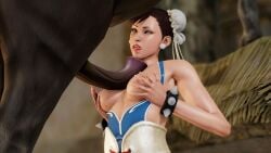 1girls 3d animal_genitalia animal_penis boobjob chun-li horse horse_penis horsecock paizuri saliva saliva_trail street_fighter titjob tittyfuck zoophilia