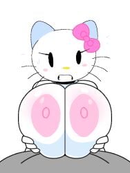 animated animated_gif beat_banger boobjob cat_girl catgirl gif hello_kitty hello_kitty_(character) hello_kitty_(series) paizuri sanrio savagensfw titjob white_skin